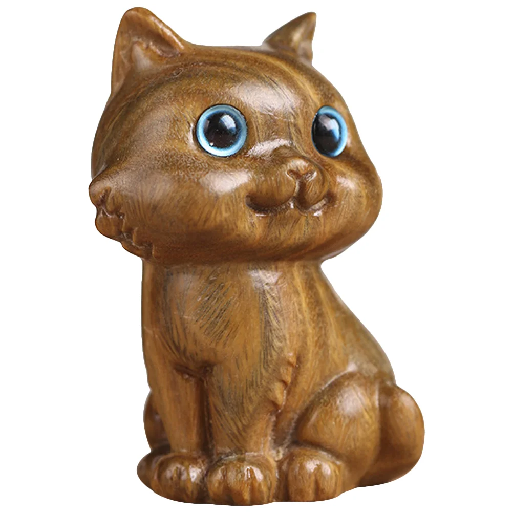 Adorable Desktop Delicate Tabletop Craft Kitten Figurine Carving Cat Small Cat Adornment
Adorable Desktop Delicate Tabletop Craft Kitten Figurine Carving Cat Small Cat Adornment
