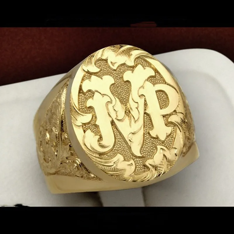 Retro Personality Golden Letter M Engraved Seal Men's Ring European and American Style Stamp Men's Ring
Retro Personality Golden Letter M Engraved Seal Men's Ring European and American Style Stamp Men's Ring