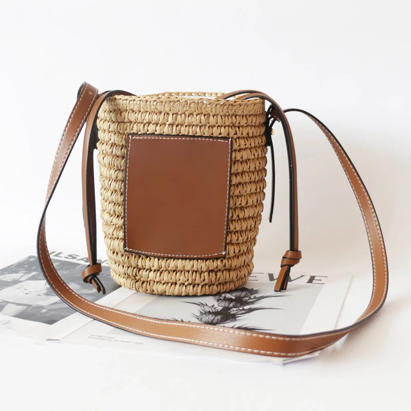 2023 NEW Summer Bag Crossbody Bag Women Straw Woven Drawstring Shoulder Bags Ladies Leisure Round Bucket Beach Small Shopper Bag 
2023 NEW Summer Bag Crossbody Bag Women Straw Woven Drawstring Shoulder Bags Ladies Leisure Round Bucket Beach Small Shopper Bag