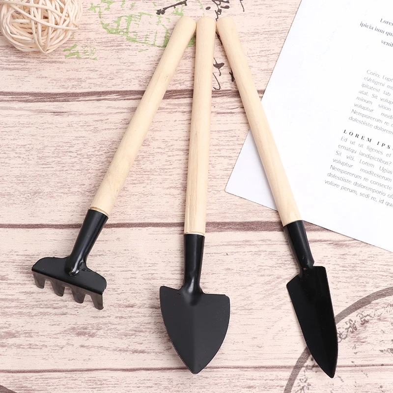 Mini Garden Gardening Plant Tools Set with Wooden Handle Shovel Spade Rake Drop Ship 
Mini Garden Gardening Plant Tools Set with Wooden Handle Shovel Spade Rake Drop Ship