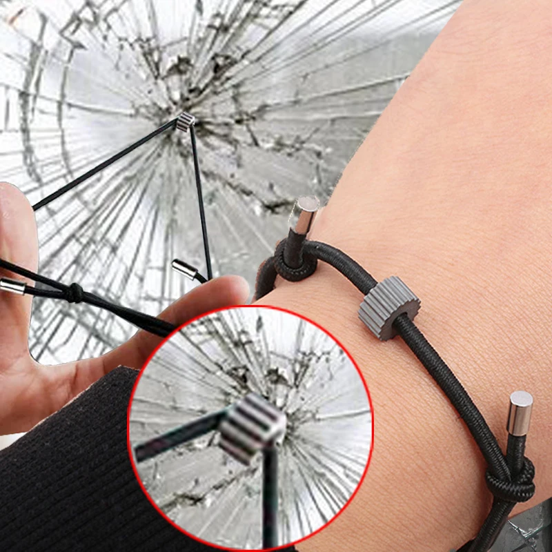 Escape Bracelet Glass Broken Wristband Tungsten Carbide Wrist Rope Emergency Safety Self-Rescue Kit Women Men Jewelry Bracelets
Escape Bracelet Glass Broken Wristband Tungsten Carbide Wrist Rope Emergency Safety Self-Rescue Kit Women Men Jewelry Bracelets