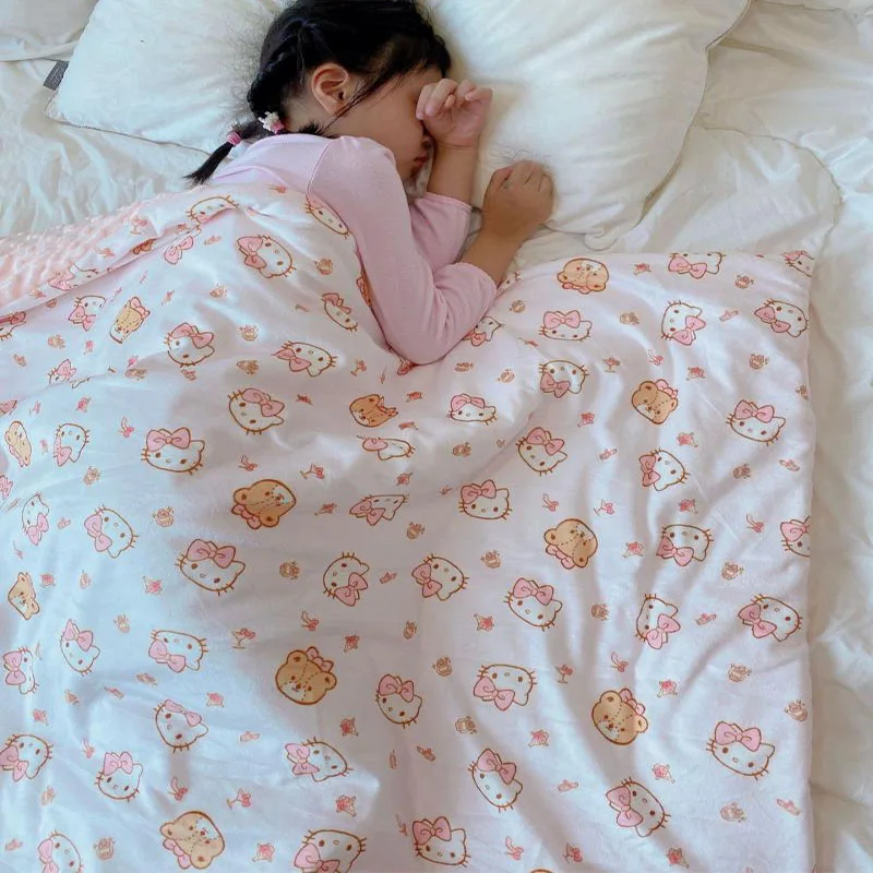 Kawaii Sanrio Hellokitty Mymelody Kuromi Pochacco Thickened Bean Blanket Plush Comfortable Warm Comfort Quilt Children
Kawaii Sanrio Hellokitty Mymelody Kuromi Pochacco Thickened Bean Blanket Plush Comfortable Warm Comfort Quilt Children