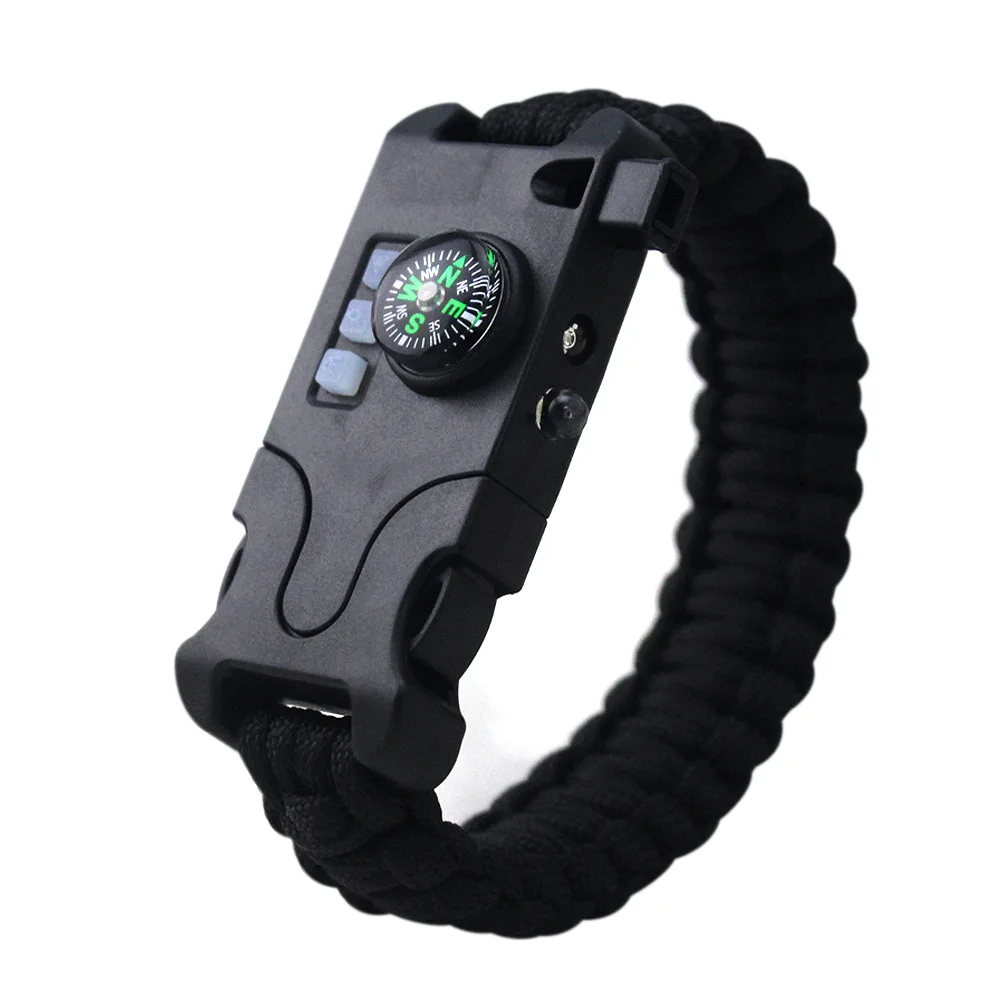 Outdoor Survival Bracelet Laser Remote Sos Tool Compass Umbrella Rope Rechargeable Compilation Bracelet Camping Essential Tools
Outdoor Survival Bracelet Laser Remote Sos Tool Compass Umbrella Rope Rechargeable Compilation Bracelet Camping Essential Tools