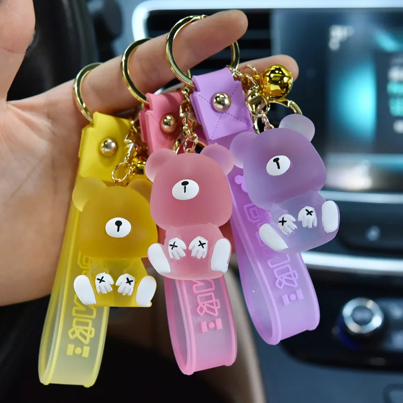 Personality Keychain Creative Keychains Women Bag Pendant Acrylic Scrub Bear Cartoon Couple Fashion Jewelry Accessories
Personality Keychain Creative Keychains Women Bag Pendant Acrylic Scrub Bear Cartoon Couple Fashion Jewelry Accessories