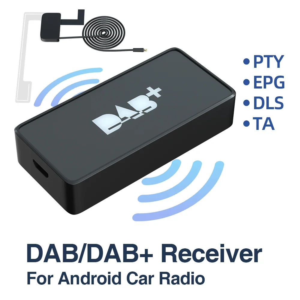 Антенна DAB+ с USB-адаптером для Android Автомобильный радиоприемник GPS Стерео DAB Приемник Плеер Автоматическое сканирование Поддержка списка каналов ЛОГОТИП
Антенна DAB+ с USB-адаптером для Android Автомобильный радиоприемник GPS Стерео DAB Приемник Плеер Автоматическое сканирование Поддержка списка каналов ЛОГОТИП