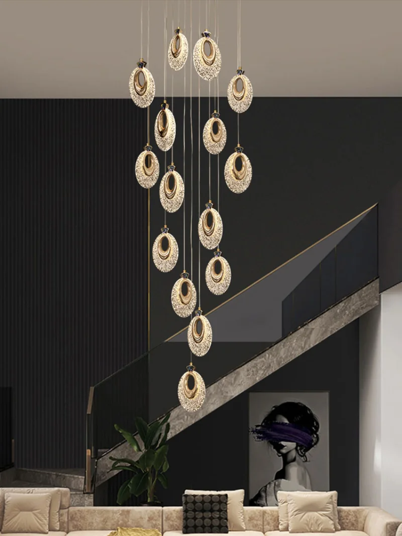 Staircase Ceiling Lamp Restaurant Pendant Lamp Hotel Lobby Chandelier Hanging Light for Living room Villa Loft stair Chandeliers
Staircase Ceiling Lamp Restaurant Pendant Lamp Hotel Lobby Chandelier Hanging Light for Living room Villa Loft stair Chandeliers
