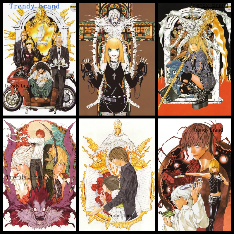 Japanese Anime DEATH NOTE Comics Canvas Painting Art Nordic Posters and Prints Wall Pictures for Living Room Decor Frameless
Japanese Anime DEATH NOTE Comics Canvas Painting Art Nordic Posters and Prints Wall Pictures for Living Room Decor Frameless