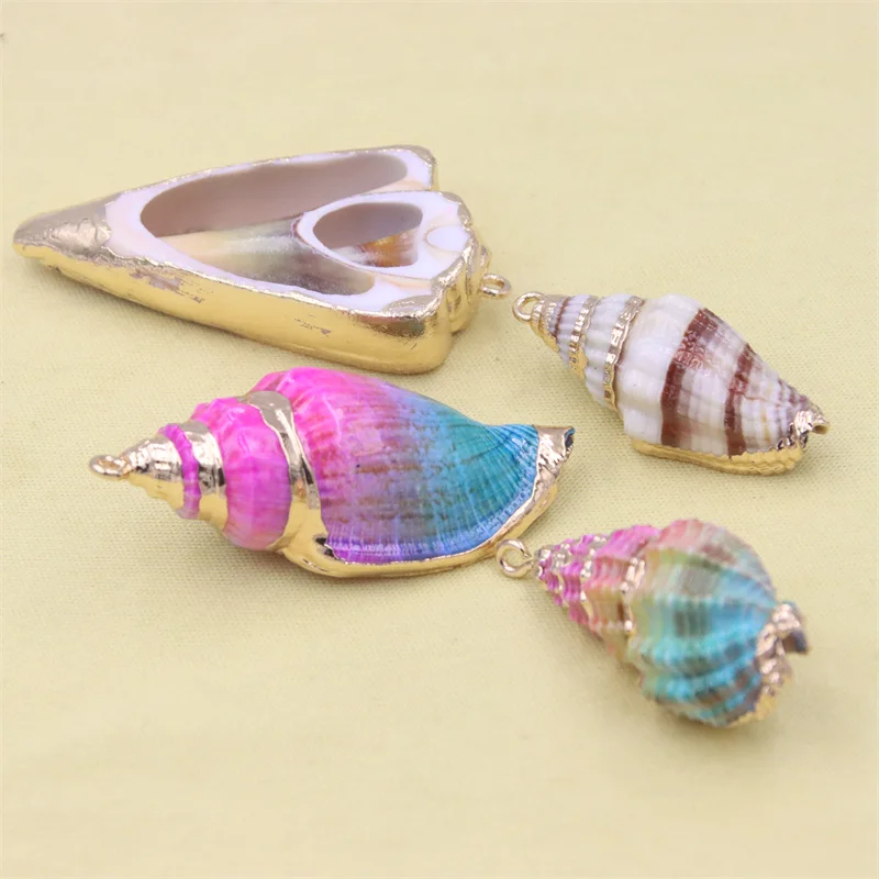 Trend Fashion 5Pcs/Pack Natural Large Mix Color Sea Conch Shell Bead Making For Pendant Necklace Bracelet Jewelry DIY Accessries
Trend Fashion 5Pcs/Pack Natural Large Mix Color Sea Conch Shell Bead Making For Pendant Necklace Bracelet Jewelry DIY Accessries