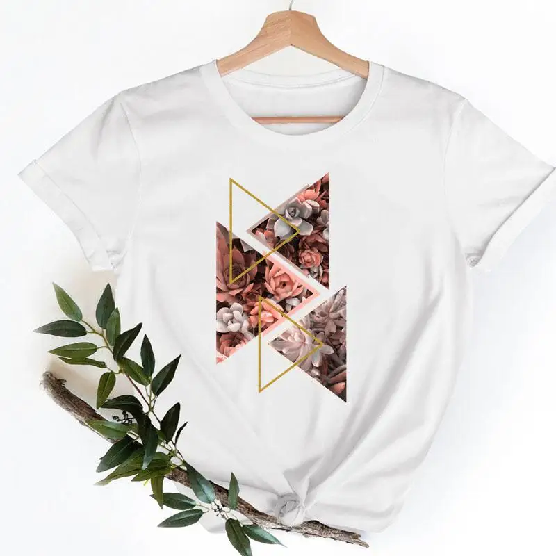 Clothes Short Sleeve Ladies Women Tshirts Fashion Casual Summer Plant New Geometric Plaid Graphic T-shirt Female Tee Clothing
Clothes Short Sleeve Ladies Women Tshirts Fashion Casual Summer Plant New Geometric Plaid Graphic T-shirt Female Tee Clothing