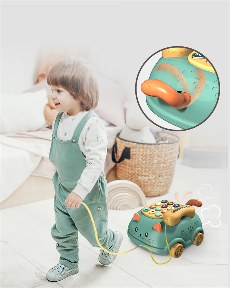 Children's Multifunctional Montessori Toys Bilingual Simulation Telephone Story Machine Cute Cat Educational Toy Holiday Gift
Children's Multifunctional Montessori Toys Bilingual Simulation Telephone Story Machine Cute Cat Educational Toy Holiday Gift