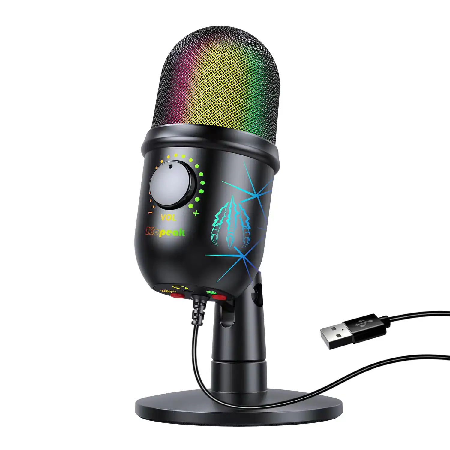 Design USB Gaming PC Microphone Streaming Podcasts, RGB Computer Condenser Desk,PC Mic
Design USB Gaming PC Microphone Streaming Podcasts, RGB Computer Condenser Desk,PC Mic
