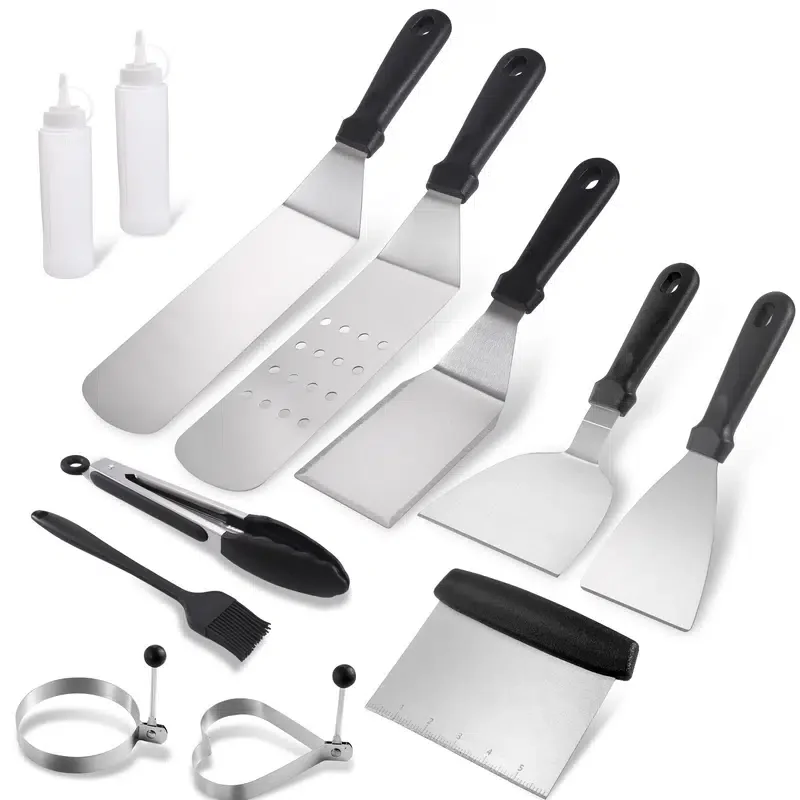 BBQ Grill Accessories Tools Set With Squeeze Sauce Bottle And Oil Brush, Stainless Steel BBQ Tool Set, Barbecue Utensil Set For
BBQ Grill Accessories Tools Set With Squeeze Sauce Bottle And Oil Brush, Stainless Steel BBQ Tool Set, Barbecue Utensil Set For