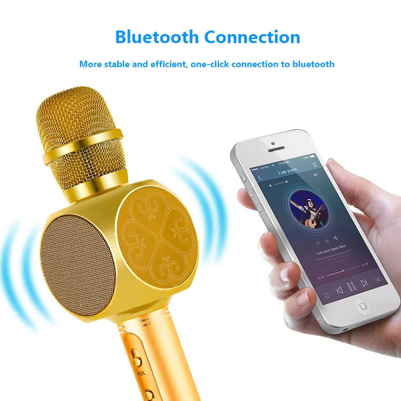 Wireless Karaoke Microphone Bluetooth Handheld Portable Mic Speaker Home KTV Player Machine withRecord Function for Kids Singing
Wireless Karaoke Microphone Bluetooth Handheld Portable Mic Speaker Home KTV Player Machine withRecord Function for Kids Singing