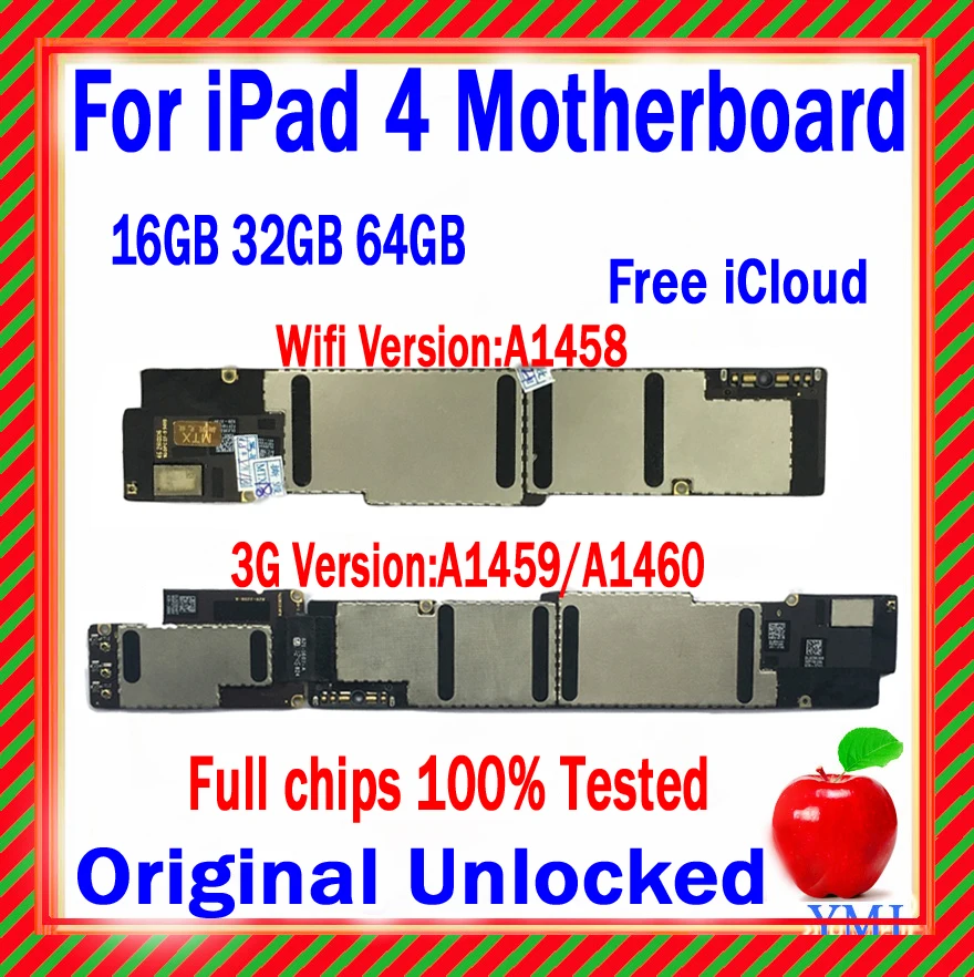 Материнская плата A1459/A1460 для ipad 4, основная плата 16 Гб/32 ГБ/64 ГБ для версии 3G и A1458 Wi-Fi, 100% оригинал
Материнская плата A1459/A1460 для ipad 4, основная плата 16 Гб/32 ГБ/64 ГБ для версии 3G и A1458 Wi-Fi, 100% оригинал