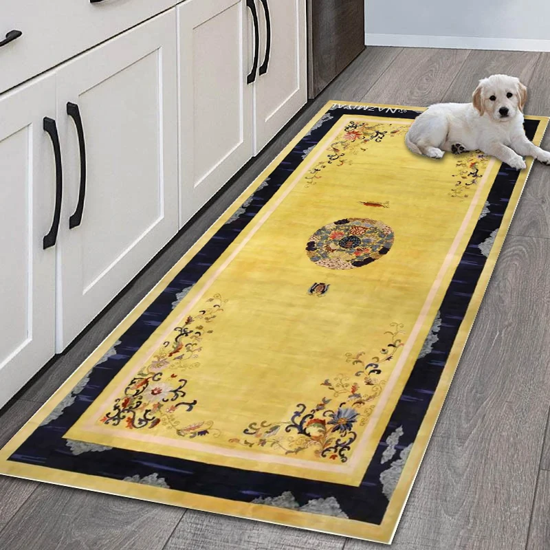 Китайский винтажный цветочный ковер для кухни, напольный абстрактный Золотой ковер для гостиной, спальни, прикроватный коврик, роскошное у... 
Китайский винтажный цветочный ковер для кухни, напольный абстрактный Золотой ковер для гостиной, спальни, прикроватный коврик, роскошное у...