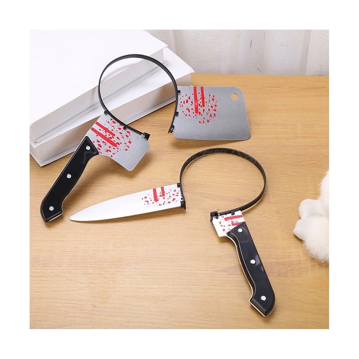 8Pcs Halloween Horror Props Blood Ax Saws Knife Headband for Halloween Party Masquerade Props Decoration Kid Toy
8Pcs Halloween Horror Props Blood Ax Saws Knife Headband for Halloween Party Masquerade Props Decoration Kid Toy