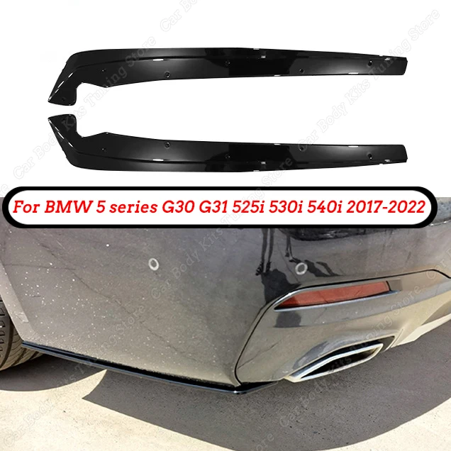 For BMW 5 series G30 G31 525i 530i 540i 2017 2018 2019 2020 2021 2022 Pair ABS Gloss Black Rear Bumper Lip Side Splitters Flaps
For BMW 5 series G30 G31 525i 530i 540i 2017 2018 2019 2020 2021 2022 Pair ABS Gloss Black Rear Bumper Lip Side Splitters Flaps