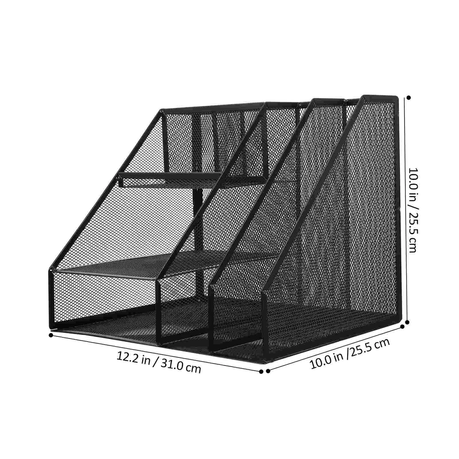 Organizer File Desk Mesh Storage Holder Paper Wire Vertical Desktop Metal Shelf Bins Rack Tray Iron Stackable Black
Organizer File Desk Mesh Storage Holder Paper Wire Vertical Desktop Metal Shelf Bins Rack Tray Iron Stackable Black