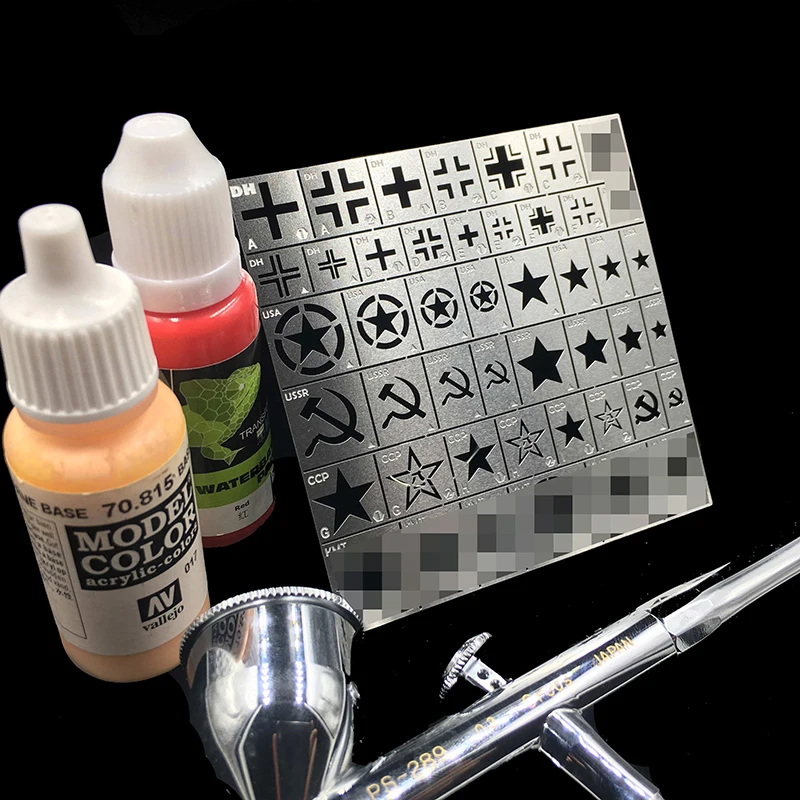 Logo/symbol common for chariots and warplanes 1/32 1/35 Stainless Steel Hollowed out Spray plate 80x80mm
Logo/symbol common for chariots and warplanes 1/32 1/35 Stainless Steel Hollowed out Spray plate 80x80mm
