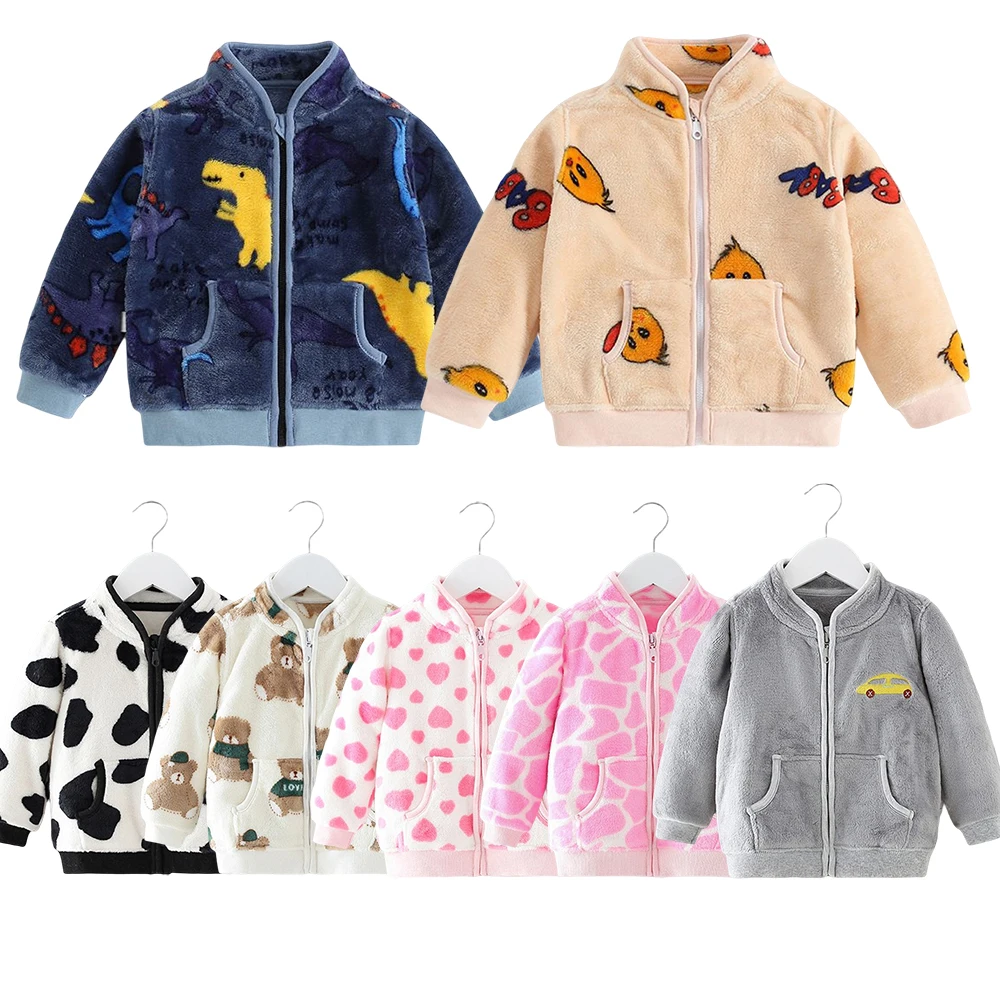 2022 Toddler Kids Thickening Coats Baby Cardigans Outwear Flannel Spring Autumn Children Clothes Kids Girls Cartoon Jackets
2022 Toddler Kids Thickening Coats Baby Cardigans Outwear Flannel Spring Autumn Children Clothes Kids Girls Cartoon Jackets