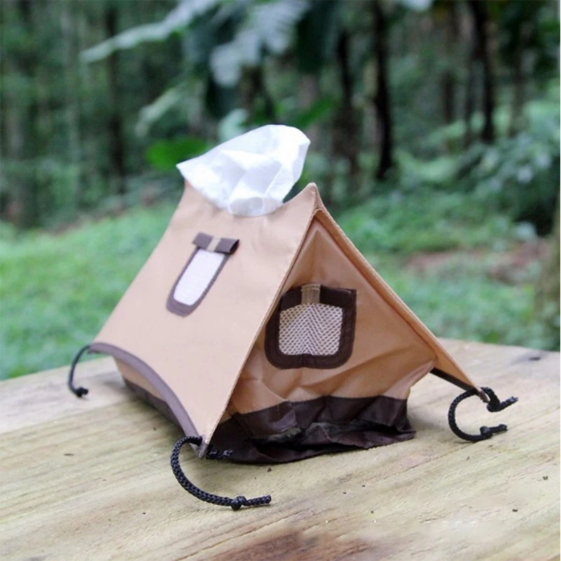 Canvas Tissue Box Creative Tent Shape Outdoor Anti-Fouling Waterproof Camping Picnic Table Tissue Storage Sleeve 
Canvas Tissue Box Creative Tent Shape Outdoor Anti-Fouling Waterproof Camping Picnic Table Tissue Storage Sleeve