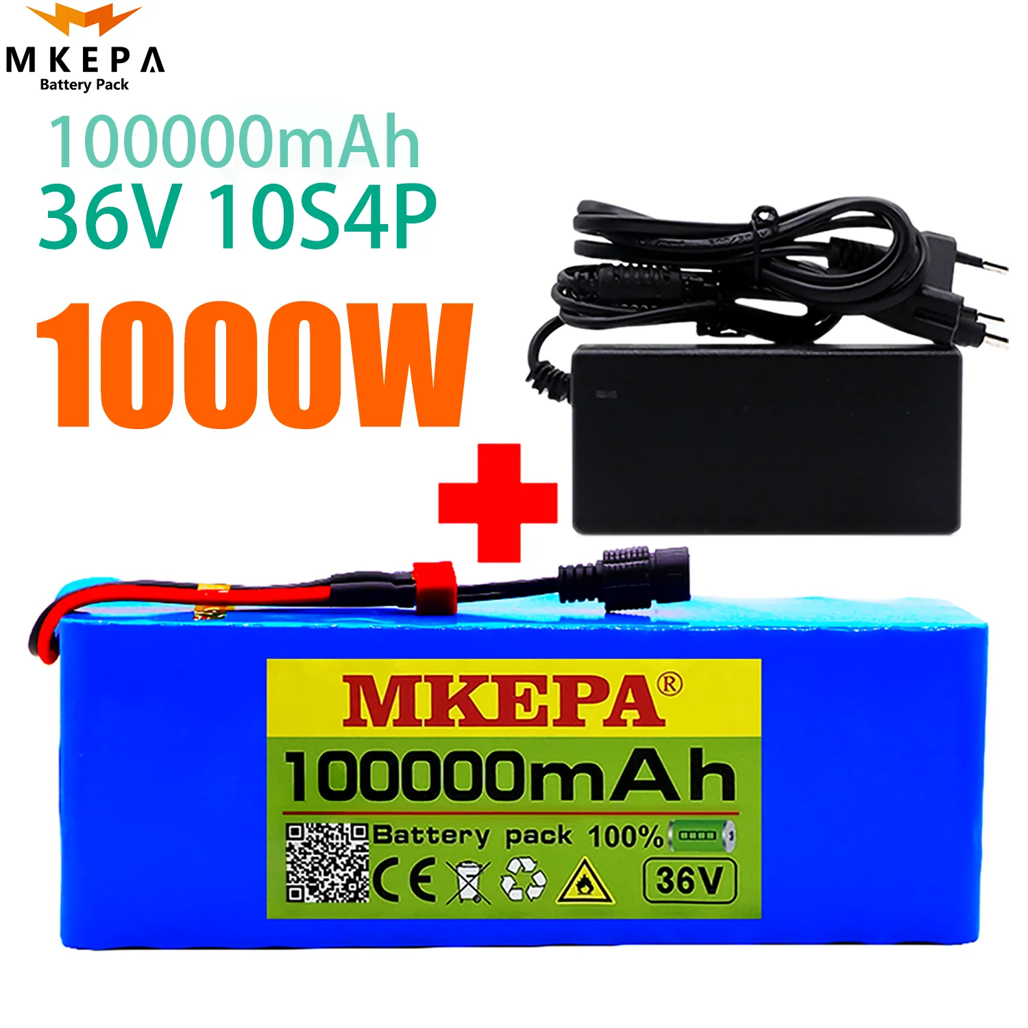 Аккумулятор 10S4P 36 в 100000 мАч 18650 с BMS мощностью 1000 Вт, подходит для литиевых батарей для электрического велосипеда + зарядное устройство 42 в
Аккумулятор 10S4P 36 в 100000 мАч 18650 с BMS мощностью 1000 Вт, подходит для литиевых батарей для электрического велосипеда + зарядное устройство 42 в