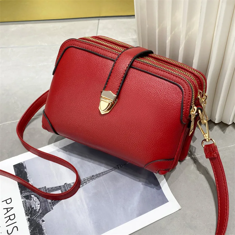 2023 New Solid Color Multi-panel Soft Leather Handbag Women's Large Capacity Single Shoulder Messenger Simple Women's Bag
2023 New Solid Color Multi-panel Soft Leather Handbag Women's Large Capacity Single Shoulder Messenger Simple Women's Bag