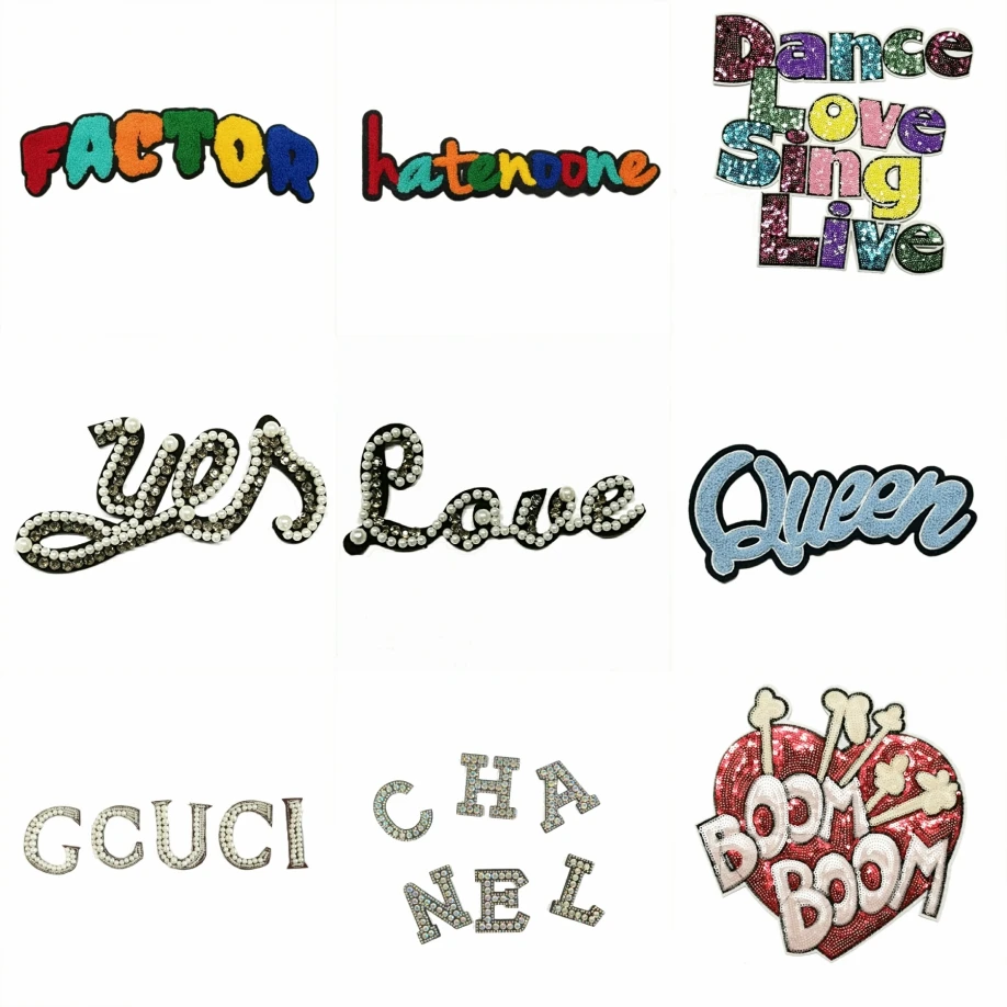 Large Embroidery Big Letter Cartoon Patches for Clothing CA-45
Large Embroidery Big Letter Cartoon Patches for Clothing CA-45