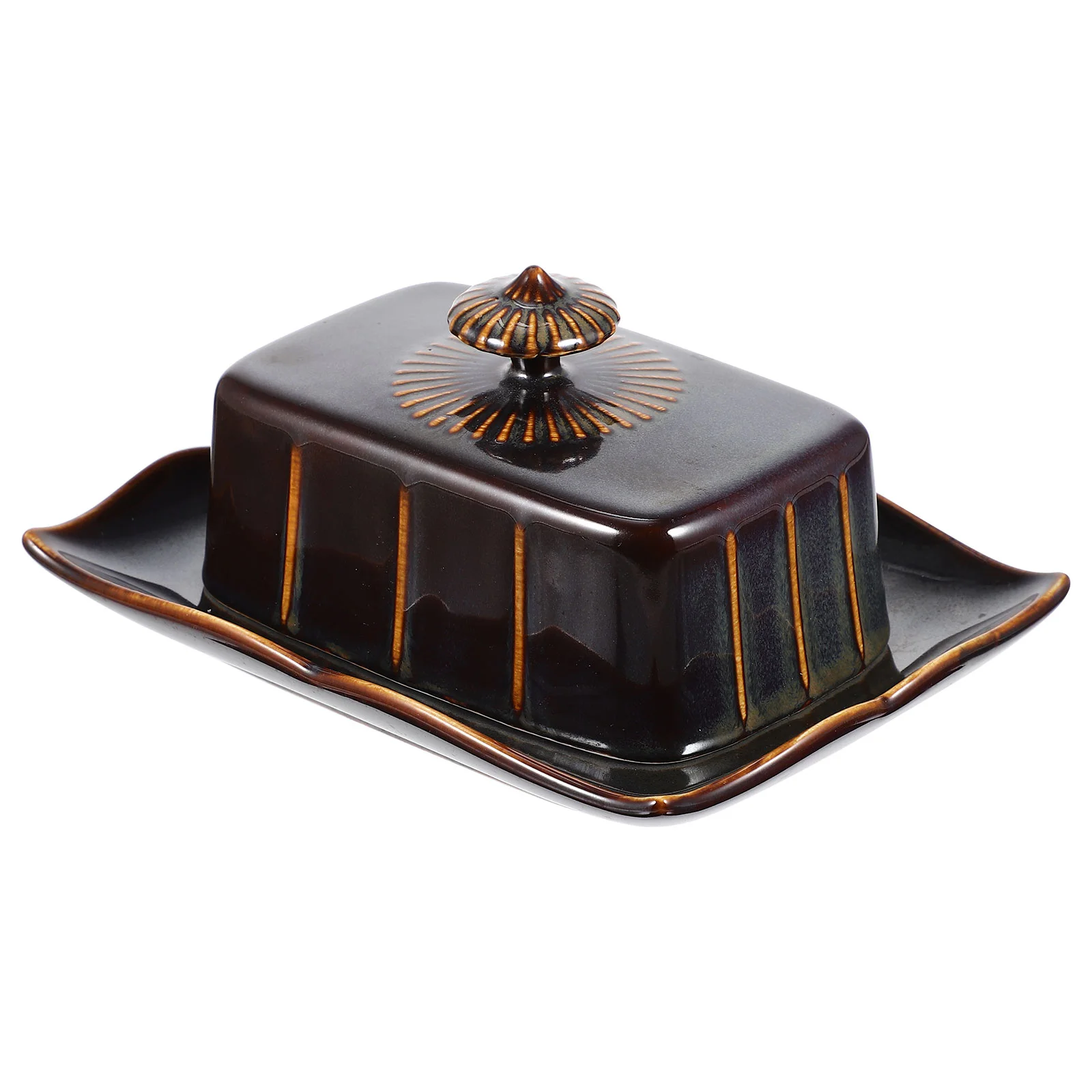Pastry Stand Ceramic Butter Dish Black Tray Decorative Holder Ceramics Containers
Pastry Stand Ceramic Butter Dish Black Tray Decorative Holder Ceramics Containers