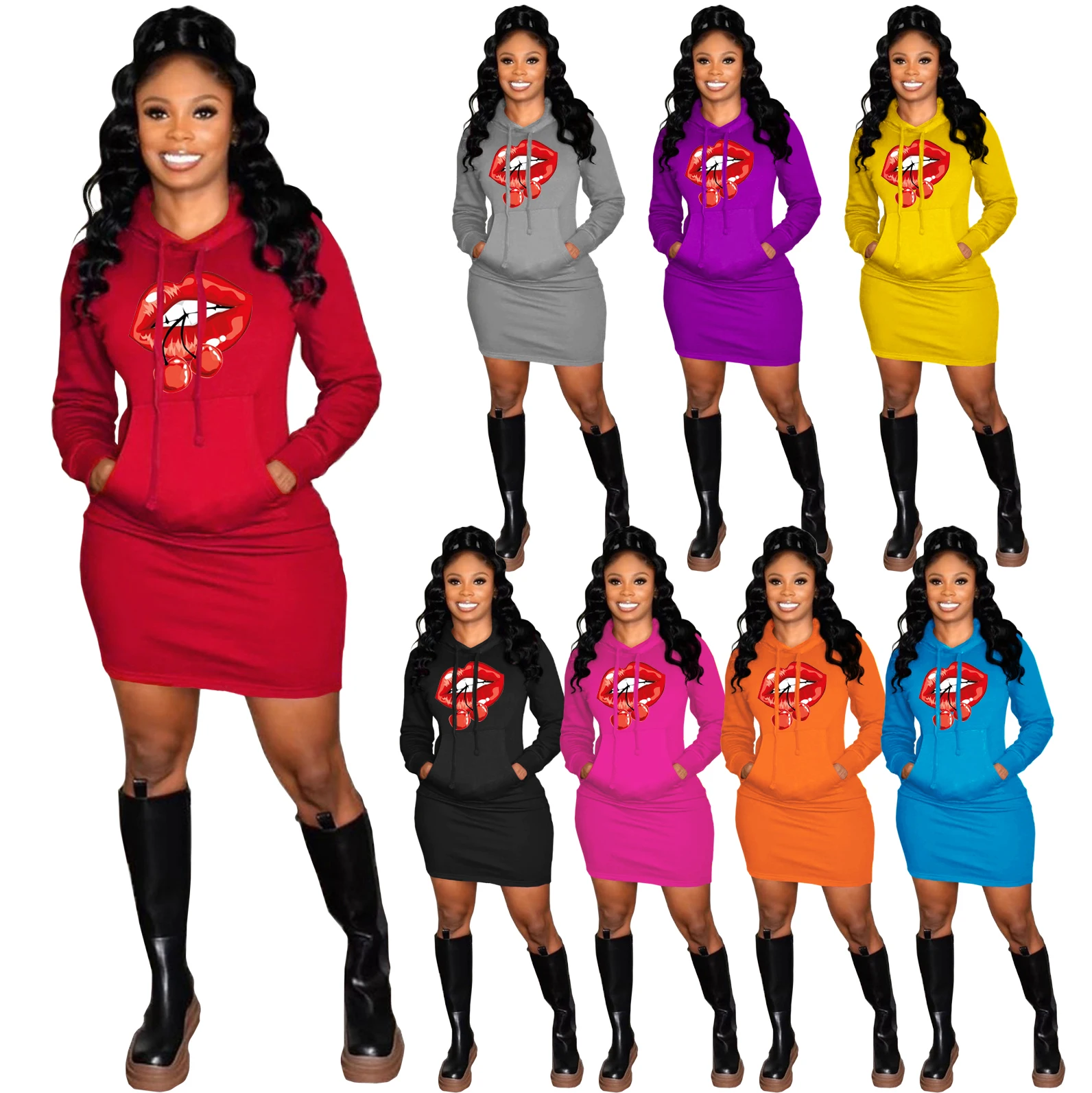 2022 NEW Leisure sports Autumn Long Sleeve Bodycon Dresses Print Party Streetwear Cartoon Vestido Thin Frocks for Women
2022 NEW Leisure sports Autumn Long Sleeve Bodycon Dresses Print Party Streetwear Cartoon Vestido Thin Frocks for Women