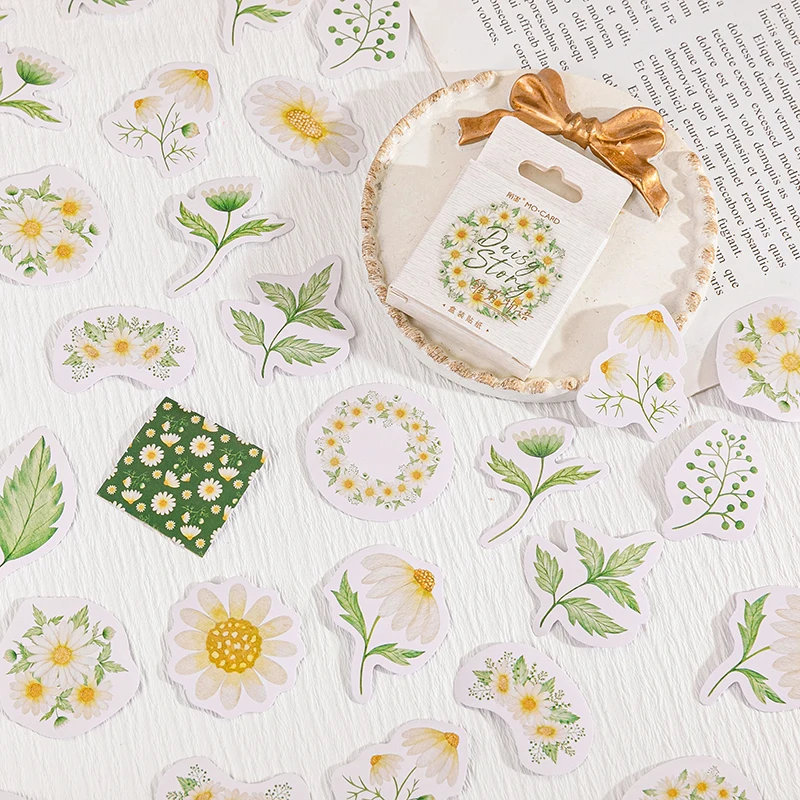 46PCS Fresh Chrysanthemum Sticky Stickers Aesthetic Decoractive Phone Scrapbook Accessories Stationery School Supply for Kids
46PCS Fresh Chrysanthemum Sticky Stickers Aesthetic Decoractive Phone Scrapbook Accessories Stationery School Supply for Kids