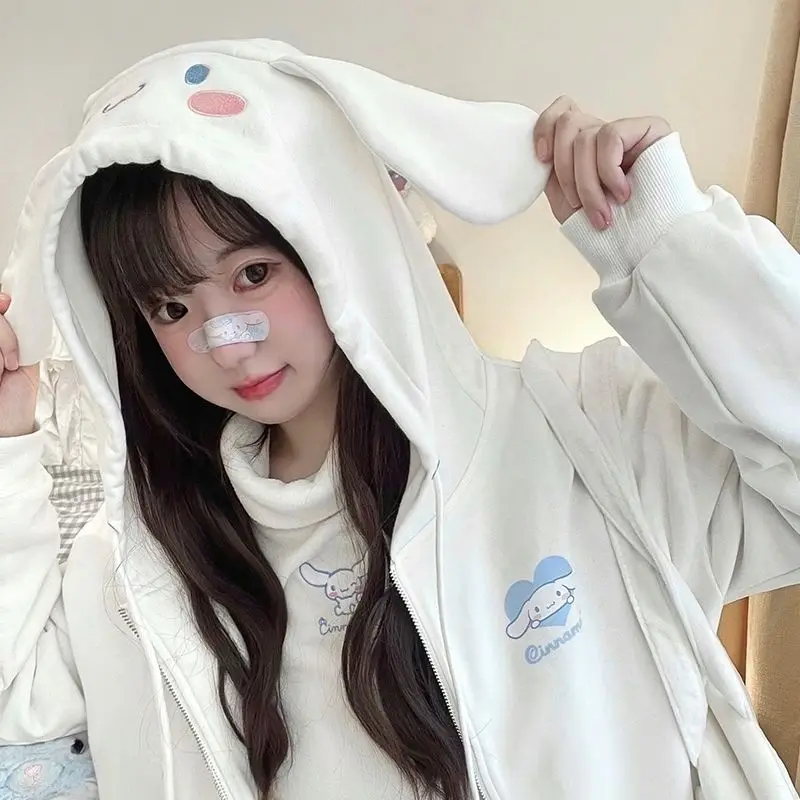 Kawaii Sanrio мультфильм куртка с капюшоном Hello Kitty My Melody Kuromi Cinnamoroll Pom пурин тонкий свободный осенний свитер для девочек
Kawaii Sanrio мультфильм куртка с капюшоном Hello Kitty My Melody Kuromi Cinnamoroll Pom пурин тонкий свободный осенний свитер для девочек