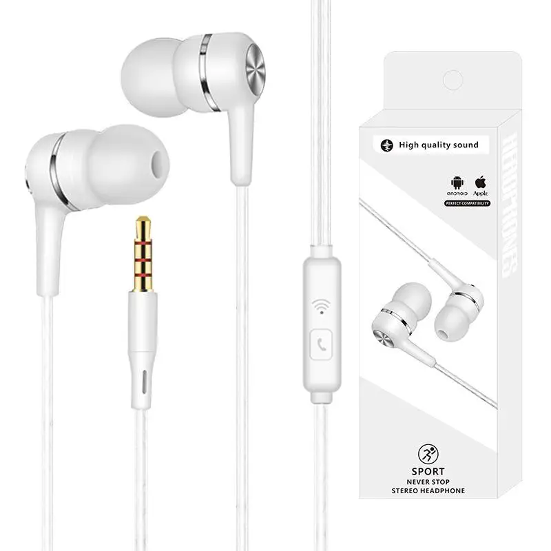 Wire-controlled Headset Earphone with Microphone Hands Free for Tablet PC Phone Simple Universal In-ear Headphones
Wire-controlled Headset Earphone with Microphone Hands Free for Tablet PC Phone Simple Universal In-ear Headphones