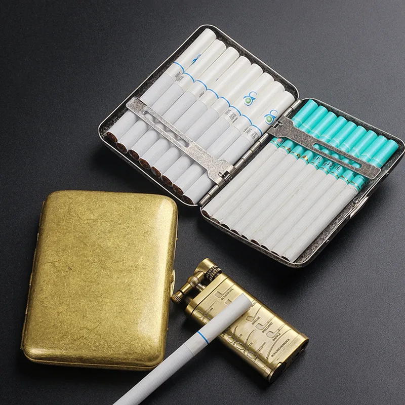 Antique Bronze Antique Silver Smoking Accessories Cigarette Box, 16PCS Portable Men's Business Gift Pure Copper Cigarette Case
Antique Bronze Antique Silver Smoking Accessories Cigarette Box, 16PCS Portable Men's Business Gift Pure Copper Cigarette Case