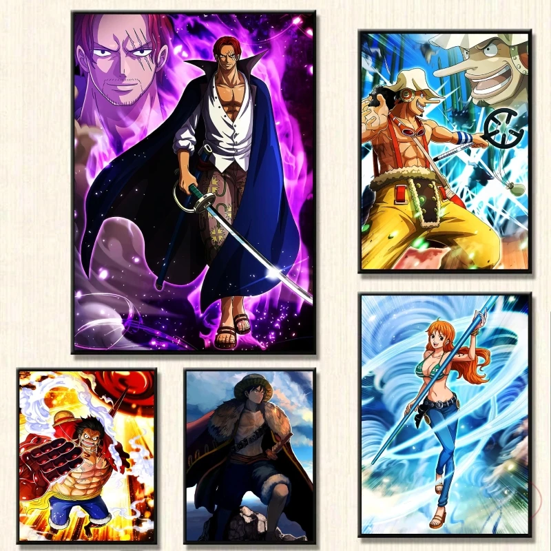 Canvas painting Hot-blooded Anime One Piece Figure Monkey D Luffy Shanks HD Art Pictures for Living Room Christmas Decoration
Canvas painting Hot-blooded Anime One Piece Figure Monkey D Luffy Shanks HD Art Pictures for Living Room Christmas Decoration