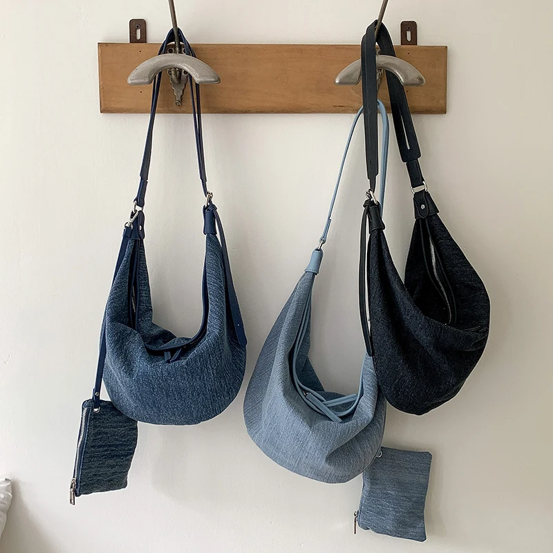 2023 New Zipper Women's Handbag Denim Female Shoulder Bag Large Capacity Jeans Ladies Crossbody Bag Whole Sale
2023 New Zipper Women's Handbag Denim Female Shoulder Bag Large Capacity Jeans Ladies Crossbody Bag Whole Sale