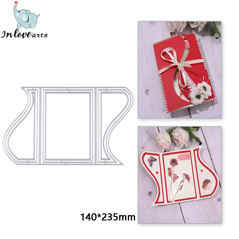 InLoveArts 3D Open Invitation Card Metal Cutting Dies Frame Stencils For Scrapbooking/photo Album Decorative Embossing DIY Paper
InLoveArts 3D Open Invitation Card Metal Cutting Dies Frame Stencils For Scrapbooking/photo Album Decorative Embossing DIY Paper