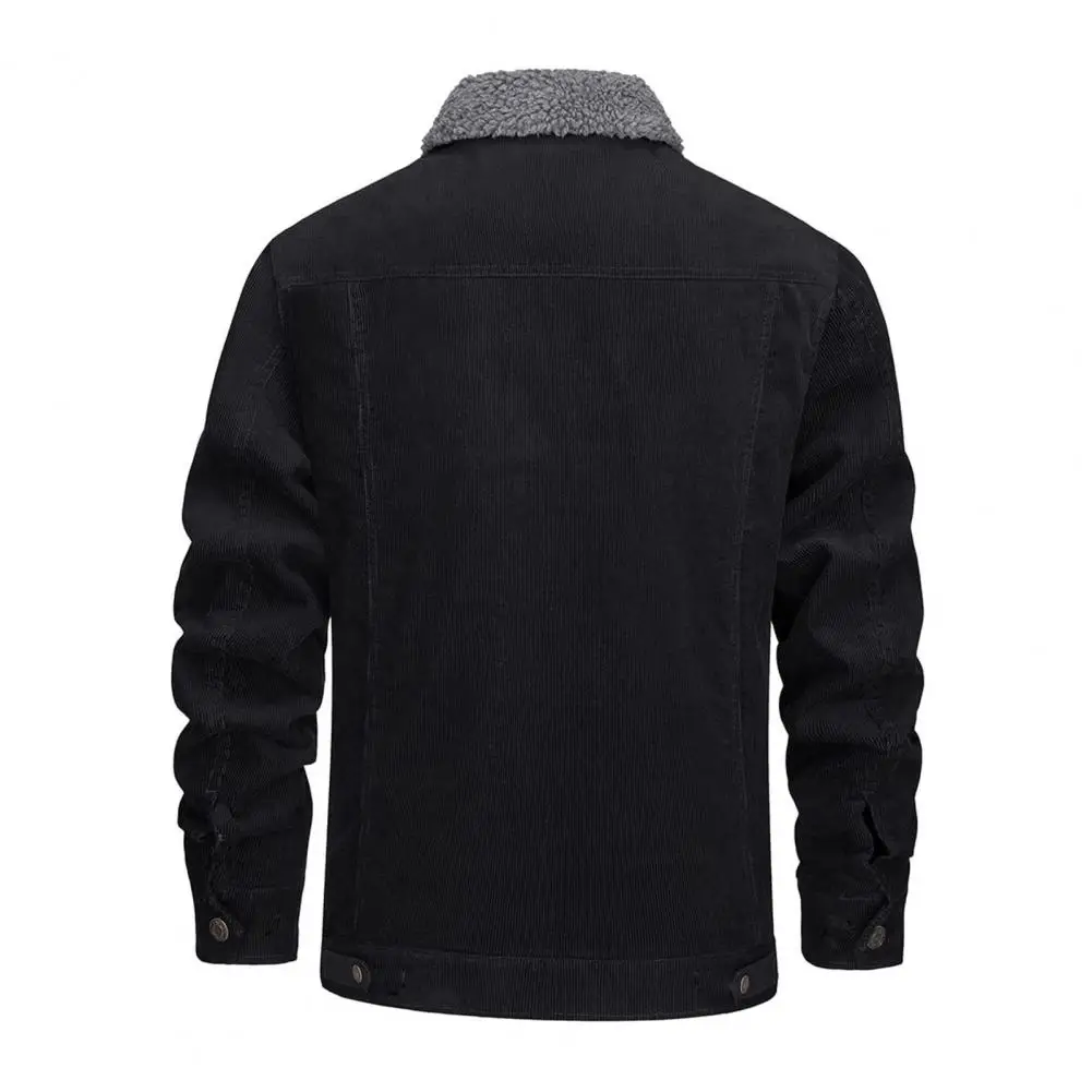 Men Daily Coat Cozy Lapel Single-breasted Men's Winter Jacket with Plush Lining Loose Fit Convenient Pockets for A Stylish
Men Daily Coat Cozy Lapel Single-breasted Men's Winter Jacket with Plush Lining Loose Fit Convenient Pockets for A Stylish