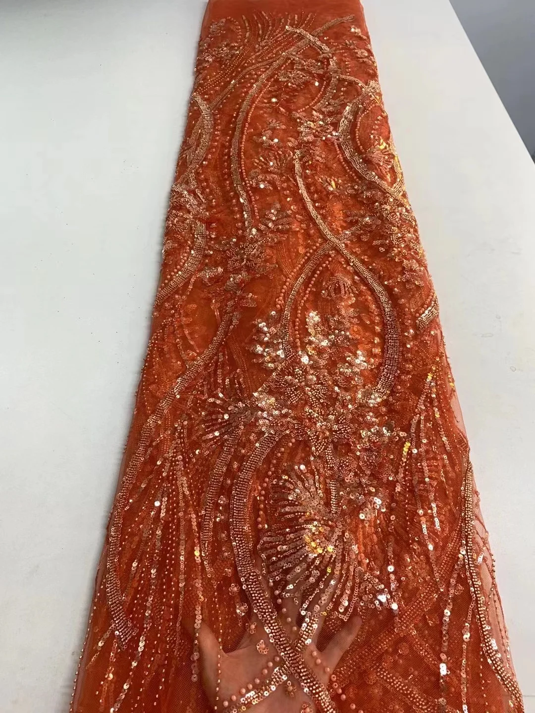 Luxurious African Net Mesh Lace Fabric 2023 Beads Nigeria Embroidery Sequins French Tulle Lace For Wedding Material QF0502
Luxurious African Net Mesh Lace Fabric 2023 Beads Nigeria Embroidery Sequins French Tulle Lace For Wedding Material QF0502