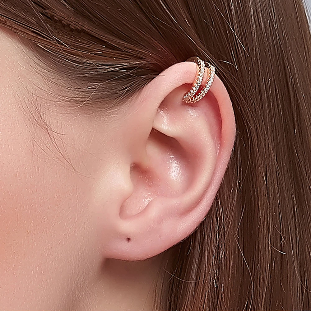 Inlaid With Zircon Double Layer Ear Clips Women Earrings Simple Design C-shaped Ear Bone Clips Without Hole Earrings Jewelry
Inlaid With Zircon Double Layer Ear Clips Women Earrings Simple Design C-shaped Ear Bone Clips Without Hole Earrings Jewelry