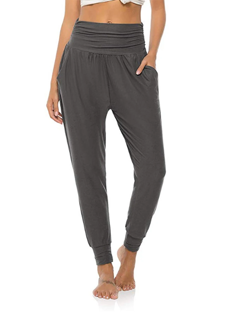 Women's Yoga Pants Sportswear Solid Color High Waist Loose Abdominal Breathable Sweat-absorbing Fitness Sports Pants Trousers
Women's Yoga Pants Sportswear Solid Color High Waist Loose Abdominal Breathable Sweat-absorbing Fitness Sports Pants Trousers