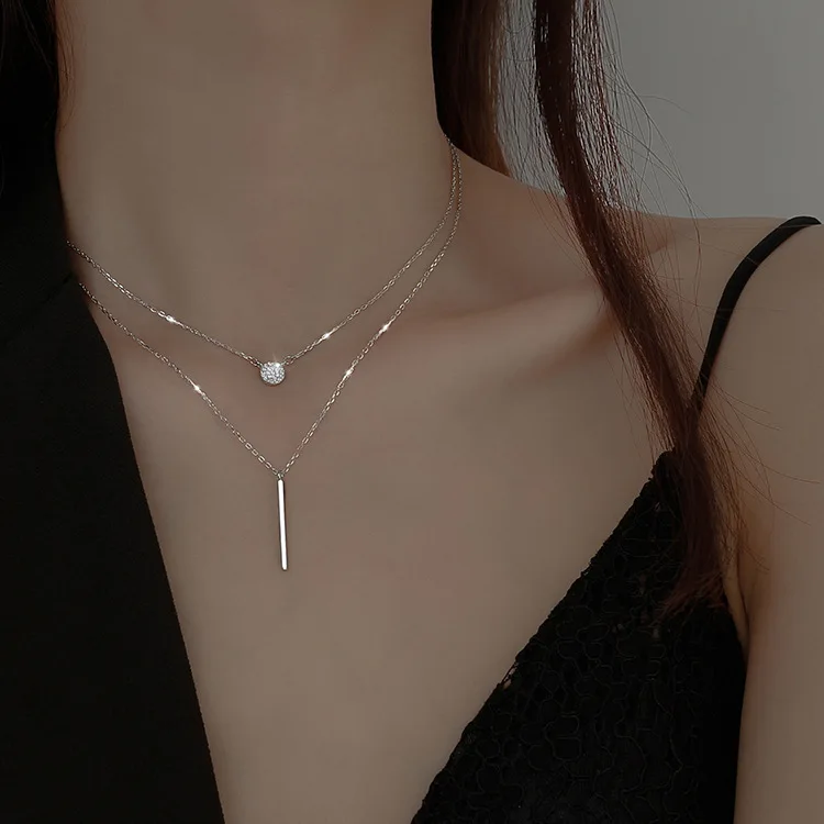 Round Geometric Double Layer Necklace Female Collarbone Necklace Niche Cold Minimalist Temperament Necklace Female Women Jewelry
Round Geometric Double Layer Necklace Female Collarbone Necklace Niche Cold Minimalist Temperament Necklace Female Women Jewelry