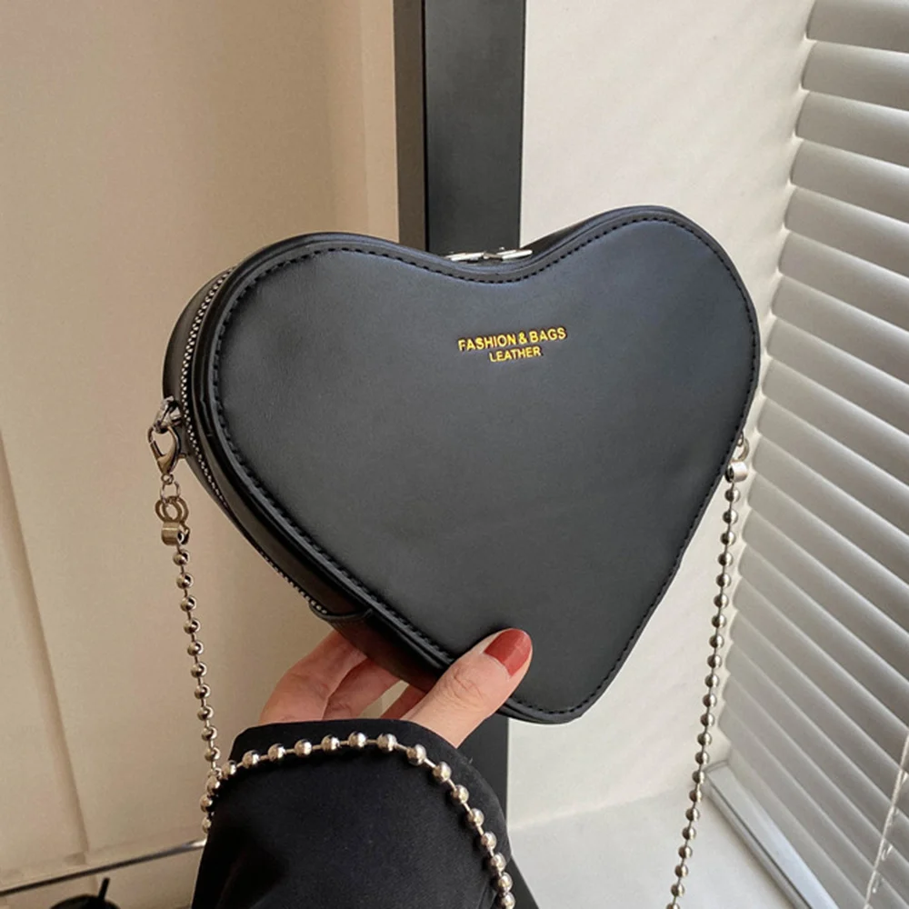 Heart Chain Shoulder Bags For Women 2023 New Cross-body Bags Texture Brand Purse And Bags Solid Color Elegant Bags
Heart Chain Shoulder Bags For Women 2023 New Cross-body Bags Texture Brand Purse And Bags Solid Color Elegant Bags