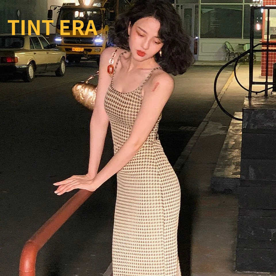 TINT ERA Trend Hong Kong Style Design Sling Dress Women's Design Cross Tie Backless Small Fragrant Dress Femme
TINT ERA Trend Hong Kong Style Design Sling Dress Women's Design Cross Tie Backless Small Fragrant Dress Femme