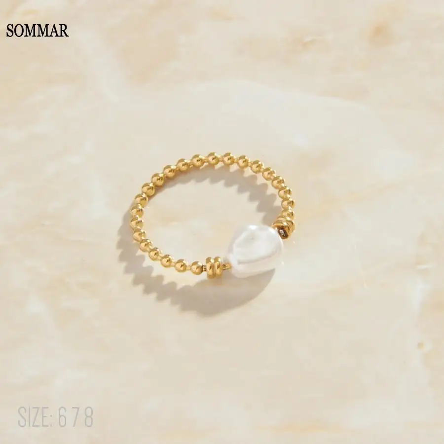 Новейшее позолоченное кольцо SOMMAR для мужчин и женщин, размеры 6, 7, 8, кольцо с персиковым сердечком и пресноводным жемчугом, кольцо на удачу, м... 
Новейшее позолоченное кольцо SOMMAR для мужчин и женщин, размеры 6, 7, 8, кольцо с персиковым сердечком и пресноводным жемчугом, кольцо на удачу, м...