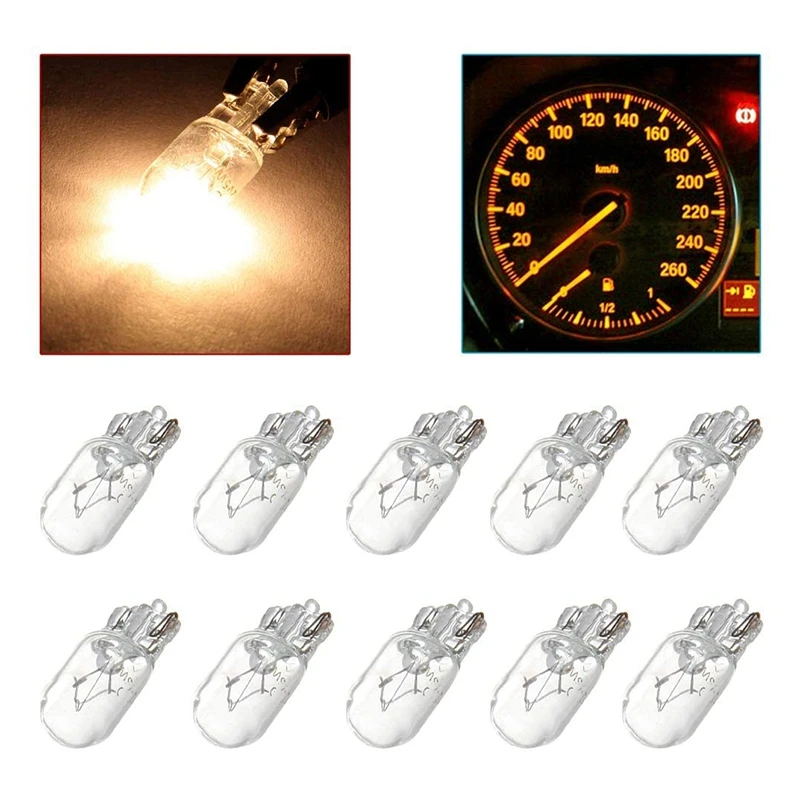 Car T10 12V 5W 168 194 W5W Halogen Light Bulb Instrument Cluster Gauge Dash Lamp Reading Lights , 10 Pack Warm White
Car T10 12V 5W 168 194 W5W Halogen Light Bulb Instrument Cluster Gauge Dash Lamp Reading Lights , 10 Pack Warm White