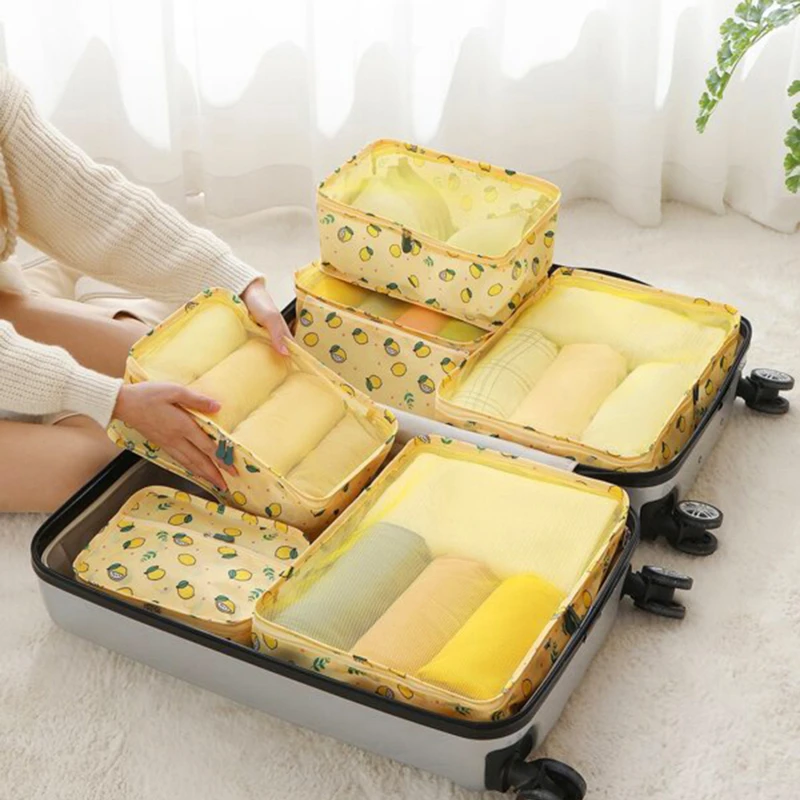 7 Pieces Set Travel Storage Bags Portable Luggage Organizer Clothes Shoe Tidy Pouch Packing Set Lemon pattern Travel Organizer
7 Pieces Set Travel Storage Bags Portable Luggage Organizer Clothes Shoe Tidy Pouch Packing Set Lemon pattern Travel Organizer