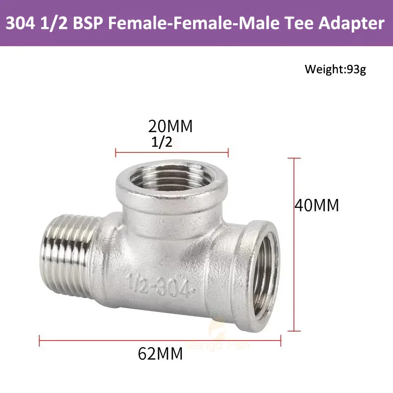 DN6/DN8/DN15/DN25 3-ходовой тройник с наружной резьбой + внутренней резьбой, Т-образный фитинг 1/4 дюйма, 1/2 дюйма, 3/4 дюйма, 1 дюйма, 1-1/4 дюйма, BSP, нержавеющая сталь 304 с резьбой
DN6/DN8/DN15/DN25 3-ходовой тройник с наружной резьбой + внутренней резьбой, Т-образный фитинг 1/4 дюйма, 1/2 дюйма, 3/4 дюйма, 1 дюйма, 1-1/4 дюйма, BSP, нержавеющая сталь 304 с резьбой