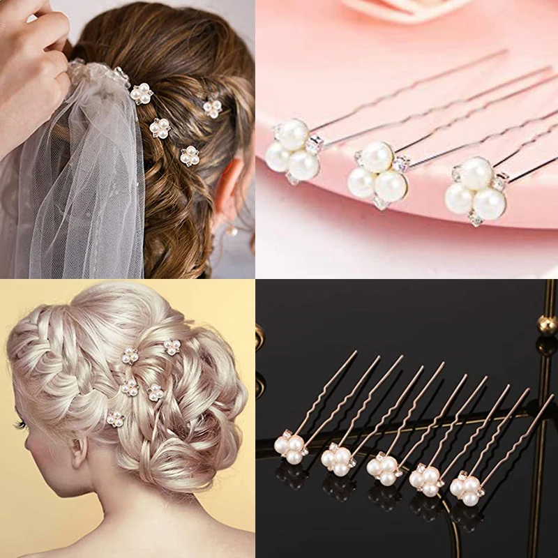 Flower Hairpins Stick Wedding Bridal Crystal Pearl Hairpin U Shaped Hair Clip Barrettes Women Braiding Hair Accessories
Flower Hairpins Stick Wedding Bridal Crystal Pearl Hairpin U Shaped Hair Clip Barrettes Women Braiding Hair Accessories