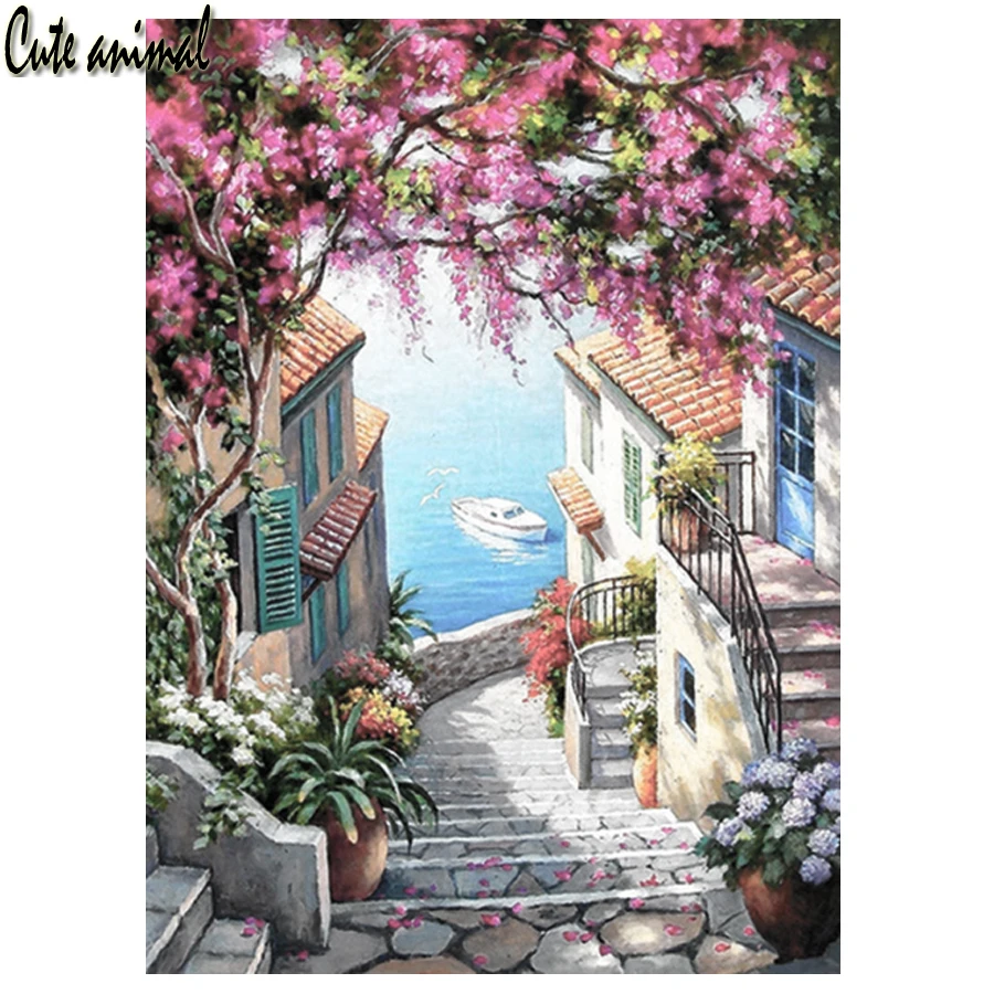 5D Diamond Painting Sea View Town Garden Landscape Full Diamond Mosaic Rhinestones Wall Cross Stitch Handcraft Gift Home Decor
5D Diamond Painting Sea View Town Garden Landscape Full Diamond Mosaic Rhinestones Wall Cross Stitch Handcraft Gift Home Decor